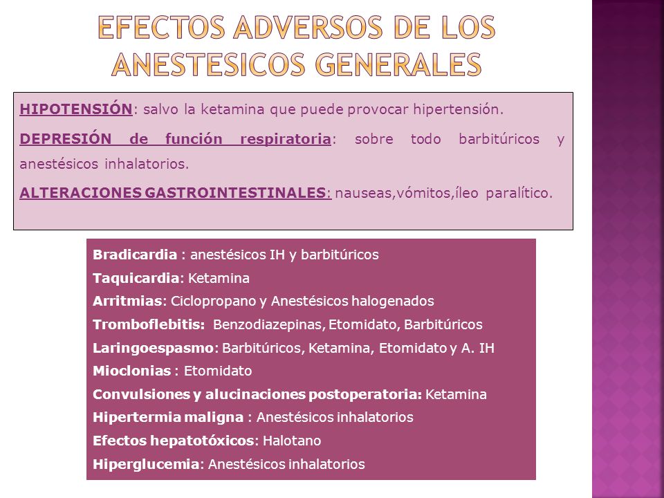 anestesia general efectos adversos anestesia general efectos adversos